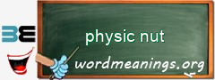 WordMeaning blackboard for physic nut